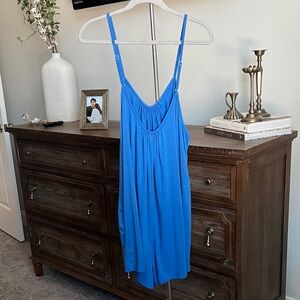 Vibrant Blue Sleeveless Romper